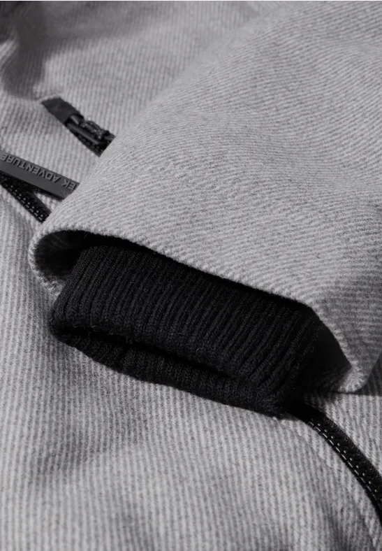 Manteau en optique laine winter grey melange