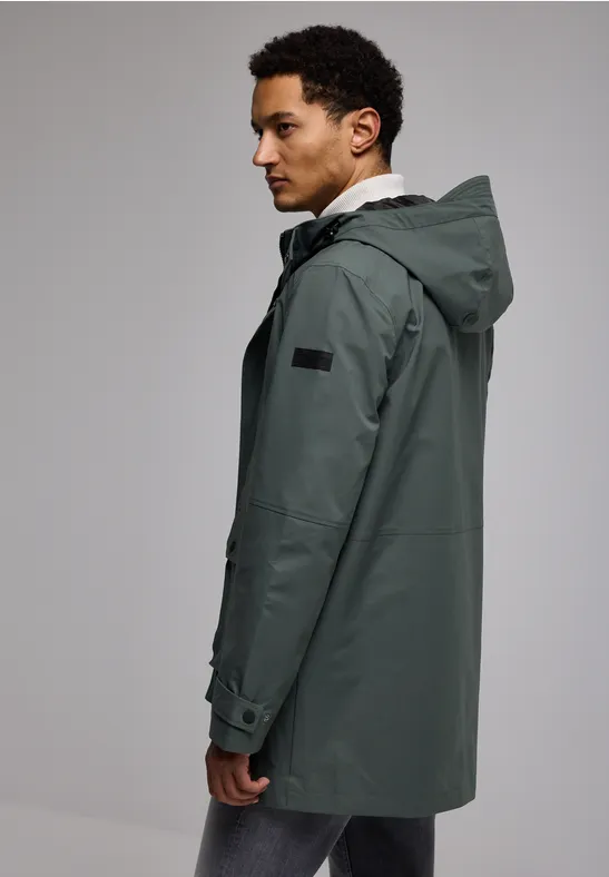 Parka softshell dusty green