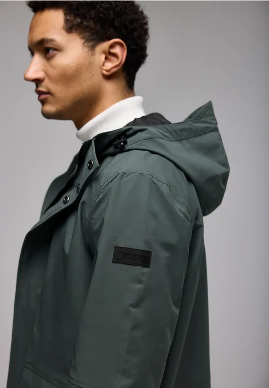 Parka softshell dusty green