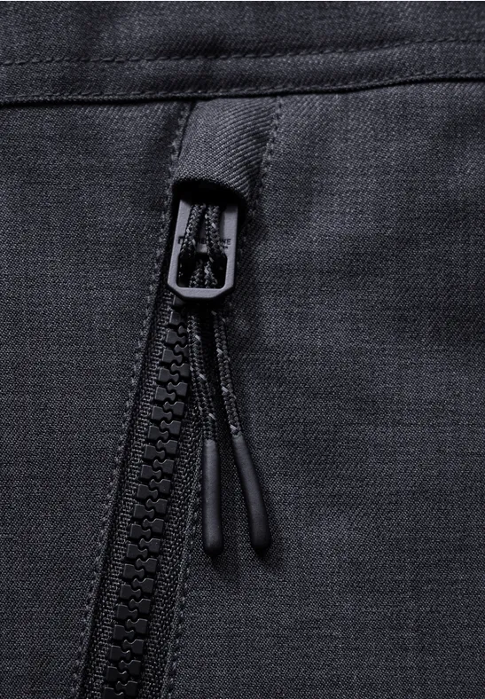 Jacke mit abnehmbarer Kapuze ash grey melange