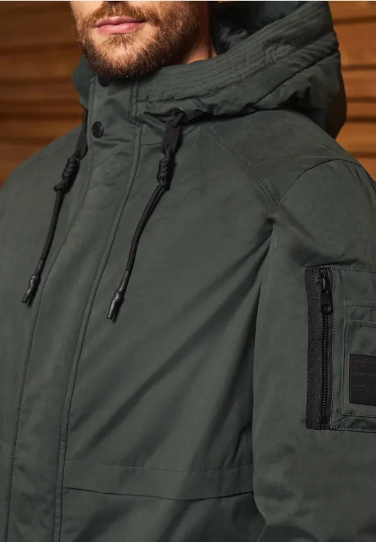 Parka met capuchon woodland green