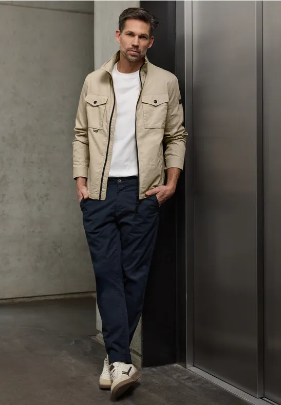 Veste au look délavé sandy beige