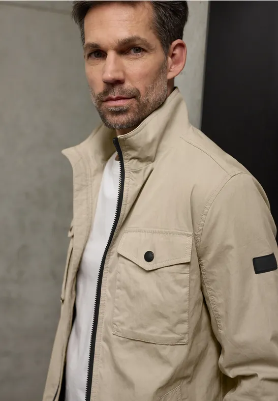 Veste au look délavé sandy beige