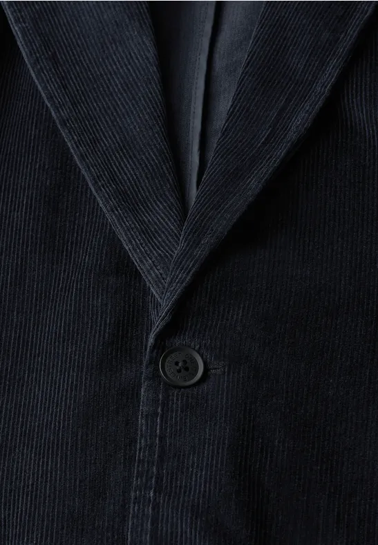 Corduroy jas nightwalk blue