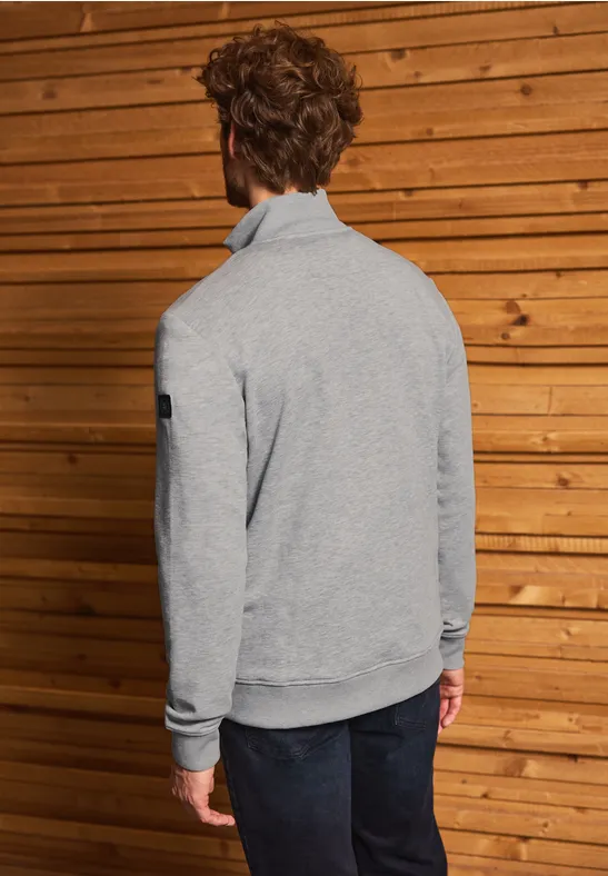 Veste avec structure 3D warm grey melange
