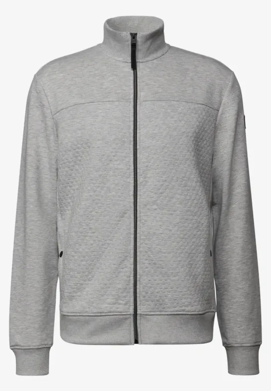 Veste avec structure 3D warm grey melange