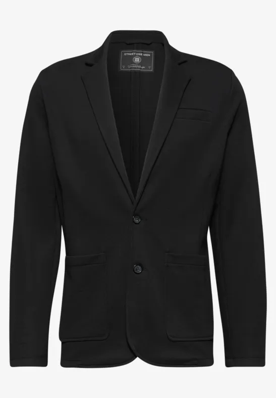 Veste en jersey piqué Black