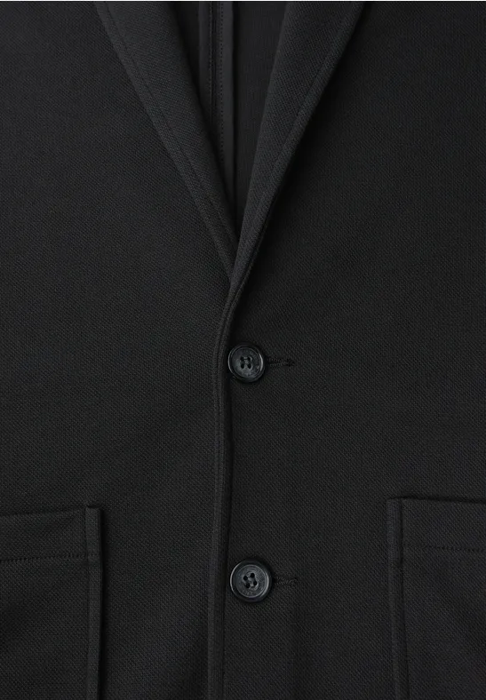 Veste en jersey piqué Black