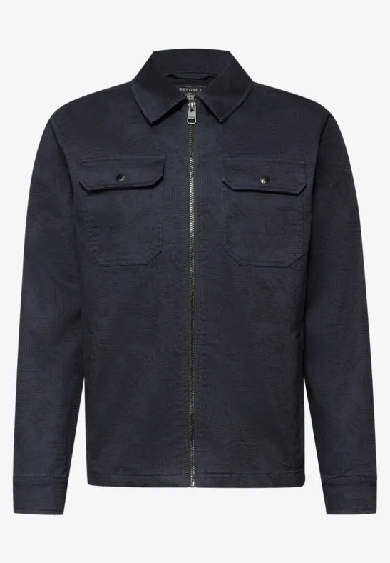 Overshirt im Washed-Look nocturnal blue