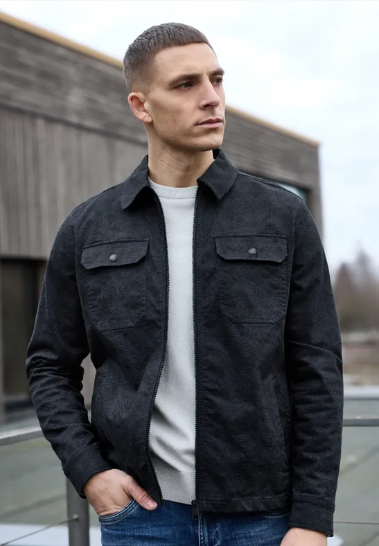 Overshirt im Washed-Look nocturnal blue