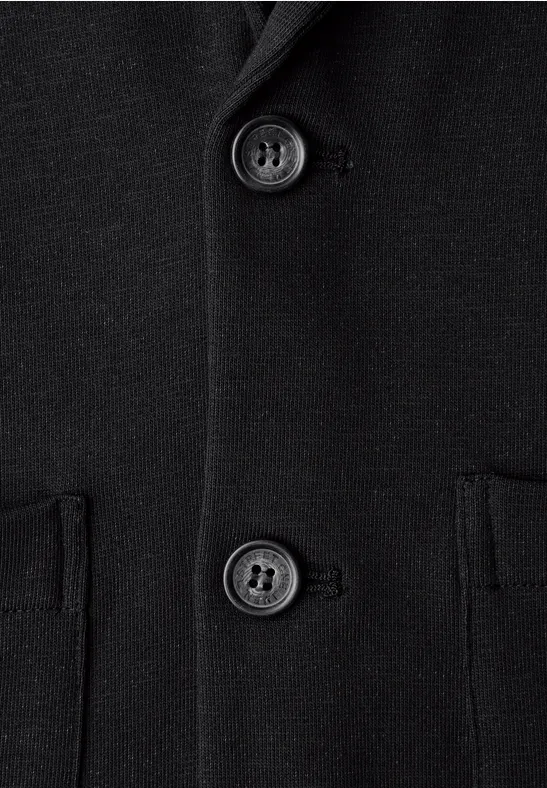 Terry Slub Sakko basic black