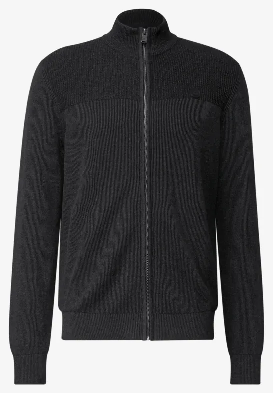 Two-Tone Strukturjacke anthra grey melange