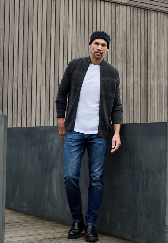 Veste en tricot à rayures nocturnal blue