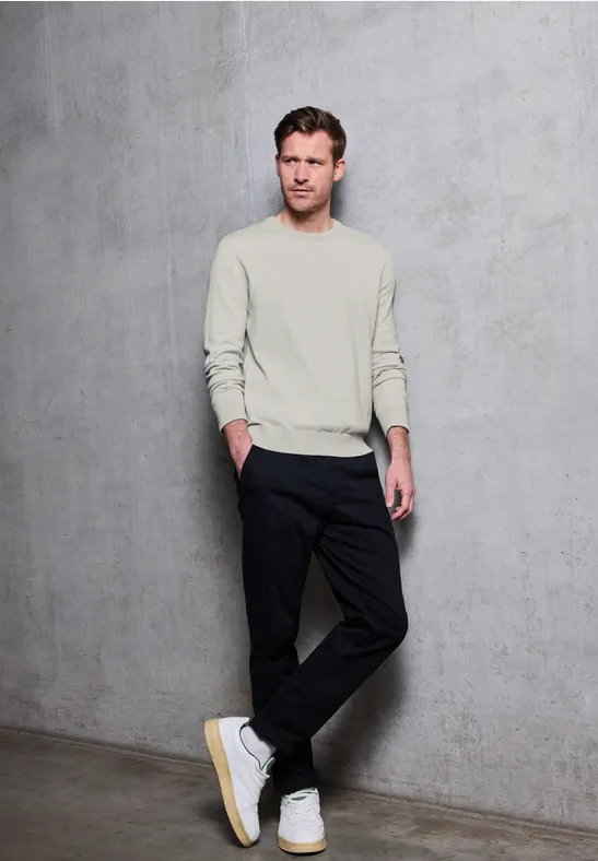 Sweter bawełniany Basic bright white