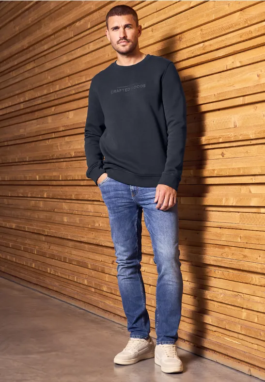 Softes Sweatshirt mit Print night blue