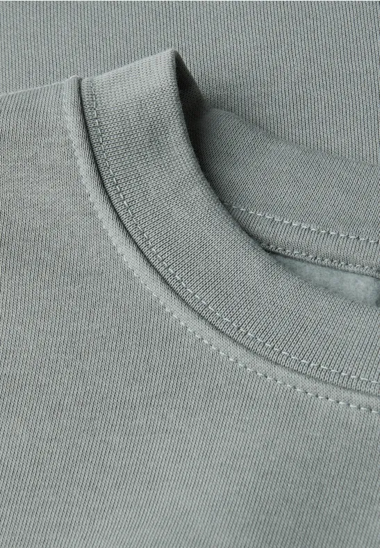 Sweater met ronde hals silver green