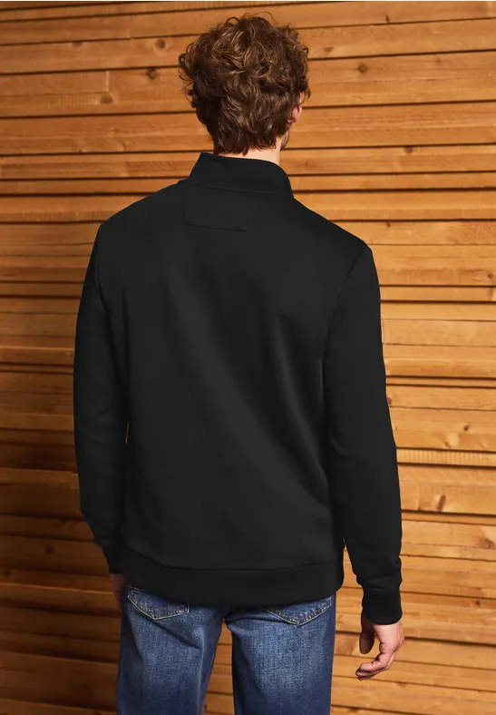 Troyer gestructureerde trui Black