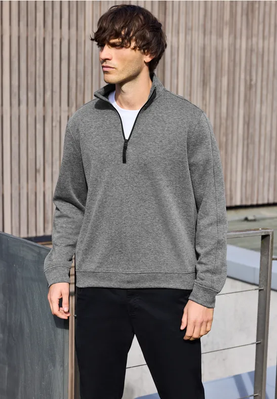 Sweat-shirt à col roulé piqué null