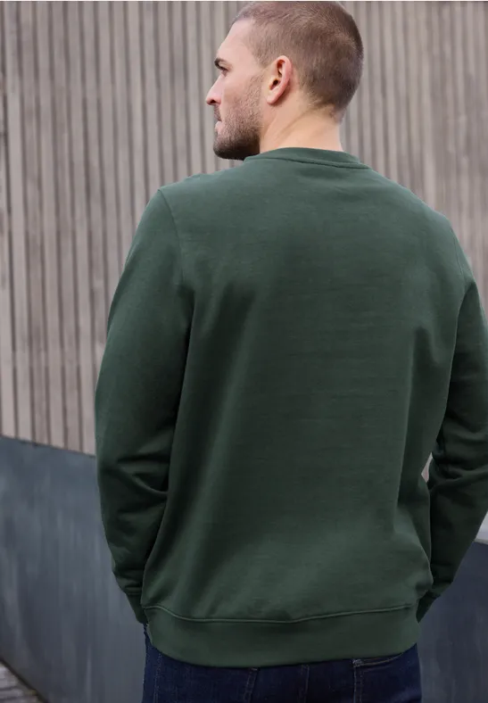 Sweatshirt met gedetailleerde print null