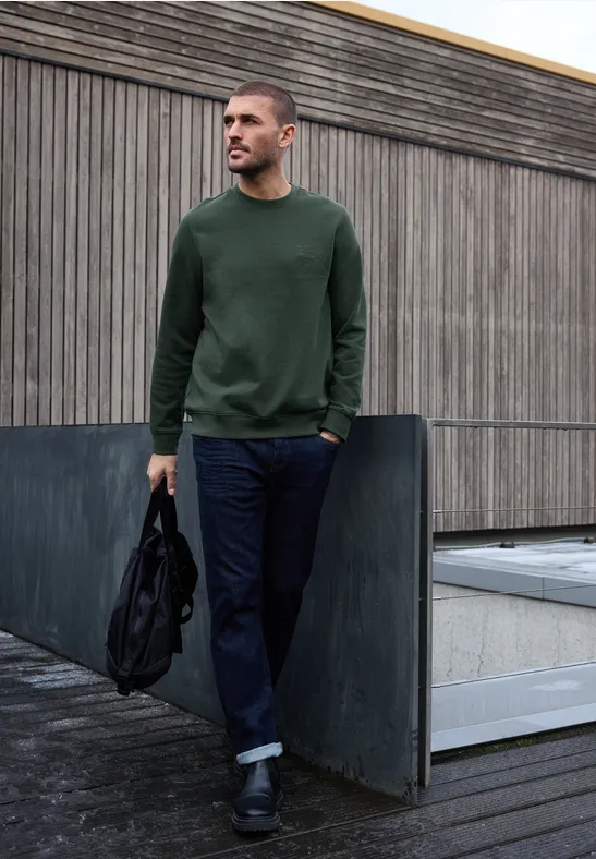 Sweatshirt met gedetailleerde print null