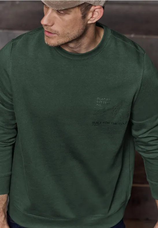 Sweatshirt met gedetailleerde print null