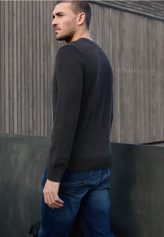 Pullover mit Washed-Effekt dark ink blue