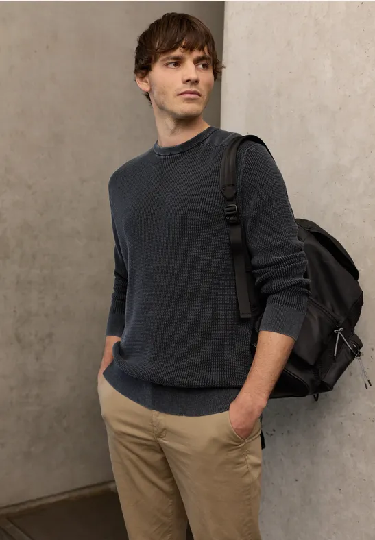 Pull à look délavé dark ink blue