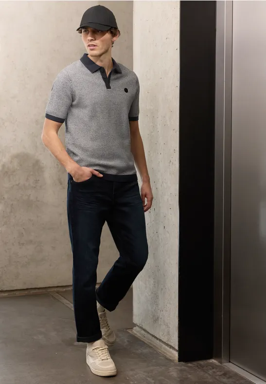 Trui met korte mouwen dark ink blue