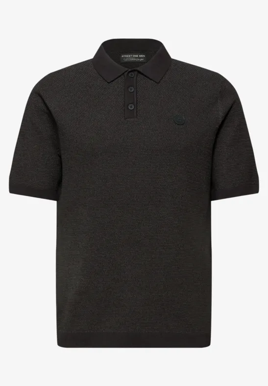 Trui met korte mouwen basic black