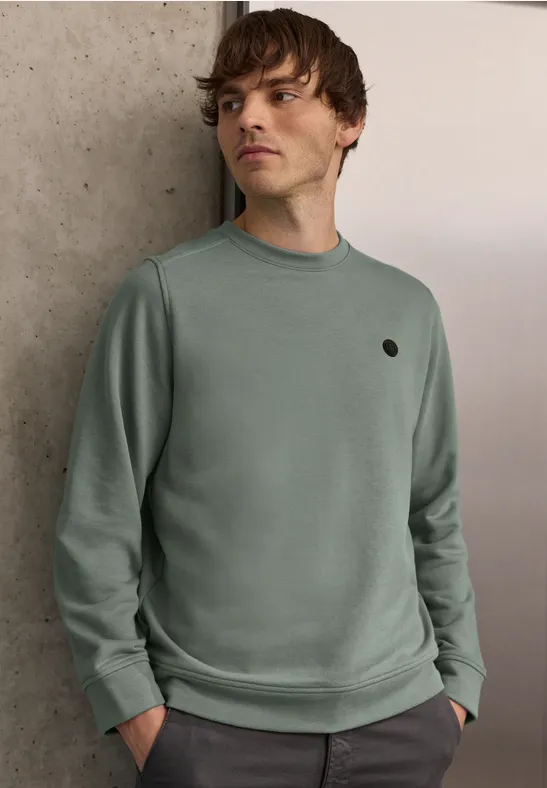 Sweater met ronde hals dusty mint