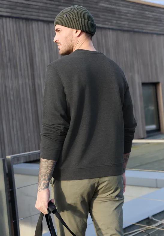 Rundhals Sweatshirt oil grey