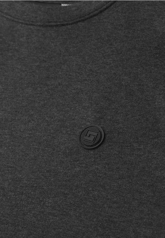 Rundhals Sweatshirt oil grey