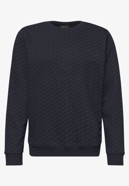 Sweat-shirt à motifs dark ink blue