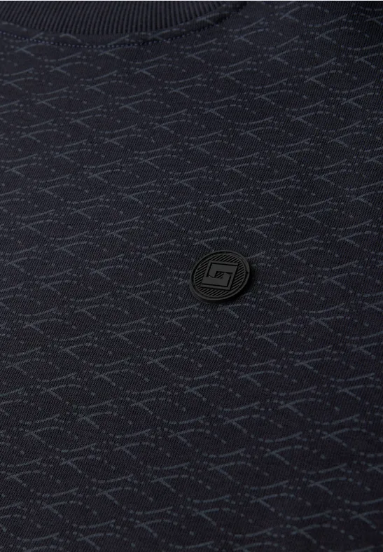 Sweat-shirt à motifs dark ink blue