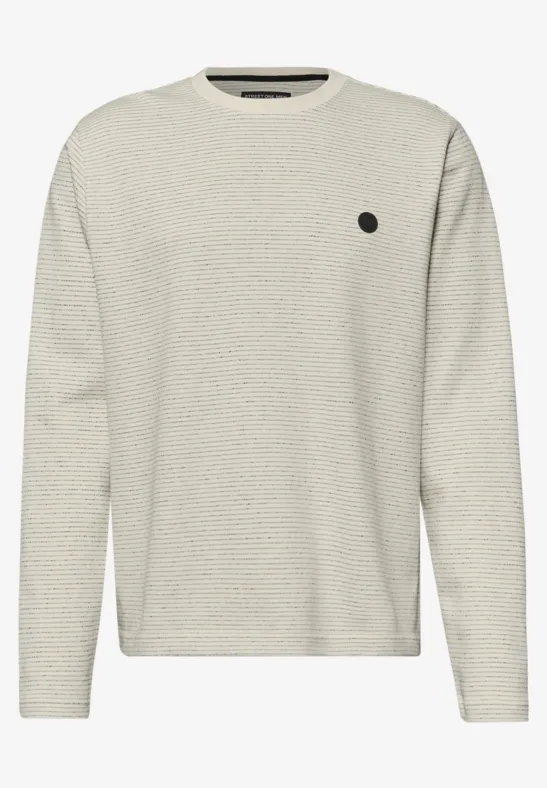 Sweatshirt mit Rundhals in softer Qualität bright white