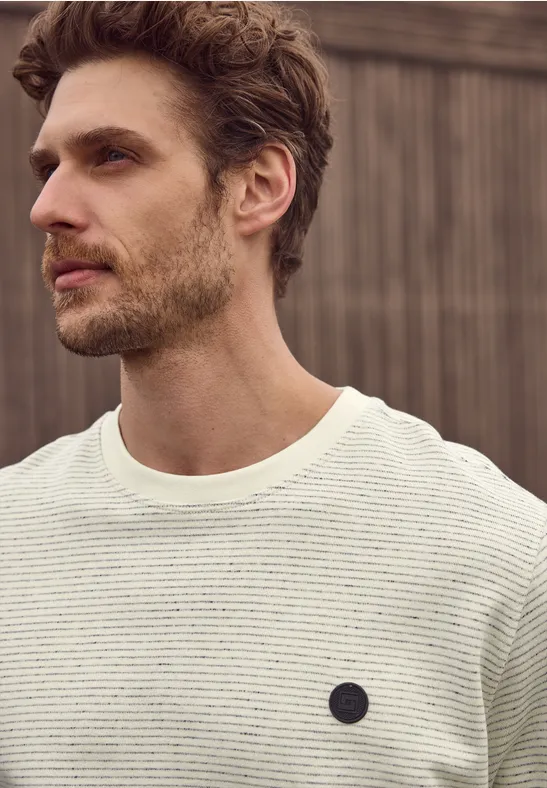 Sweatshirt mit Rundhals in softer Qualität bright white