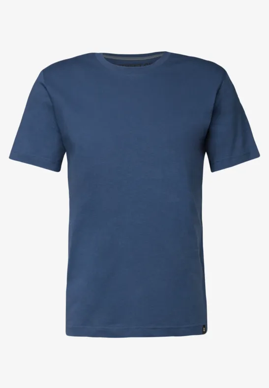 T-shirt basique en couleur unie twilight blue