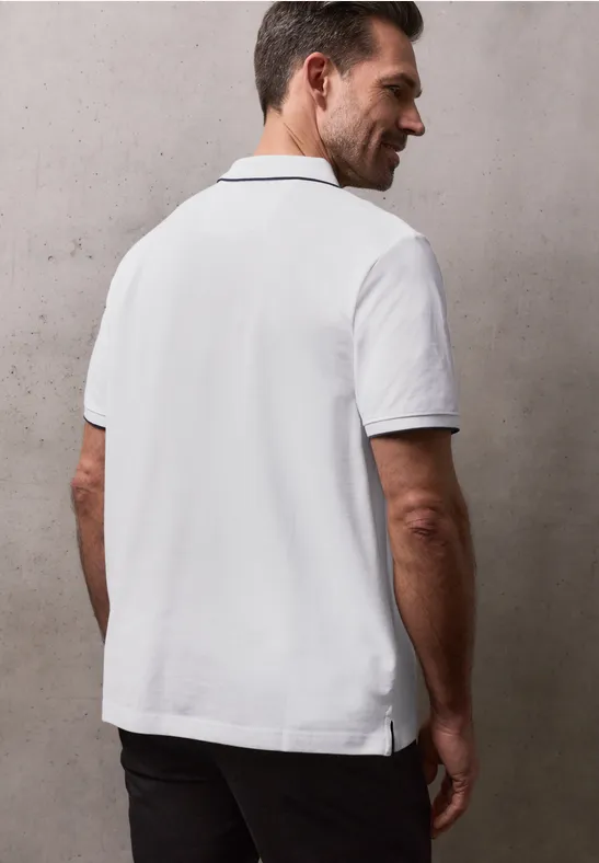 Polo de base bright white