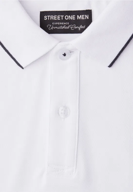 Polo de base bright white