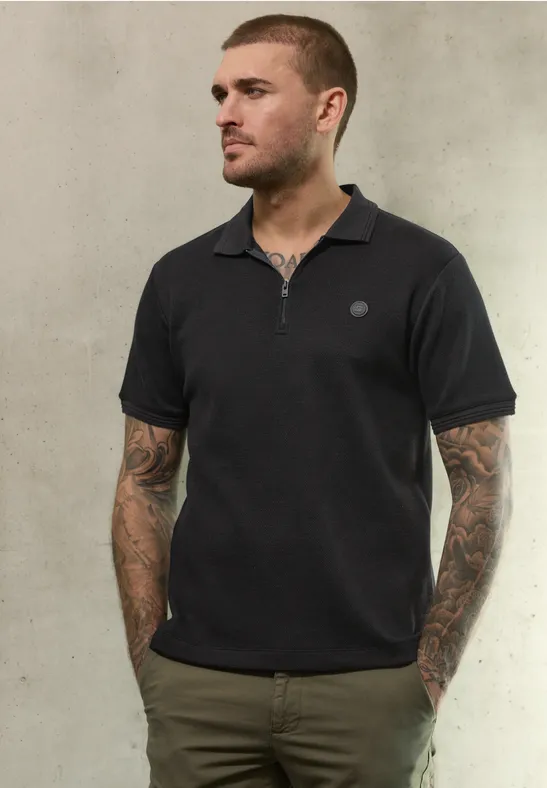 Polo structuré Black