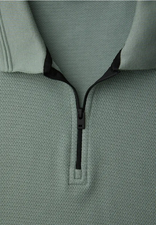 Poloshirt mit Struktur dusty mint