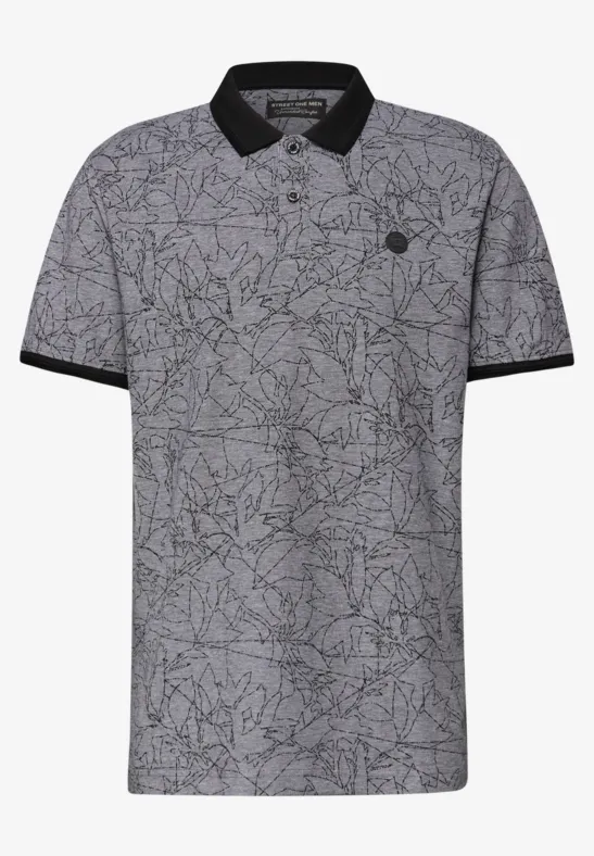 Oxford Poloshirt basic black