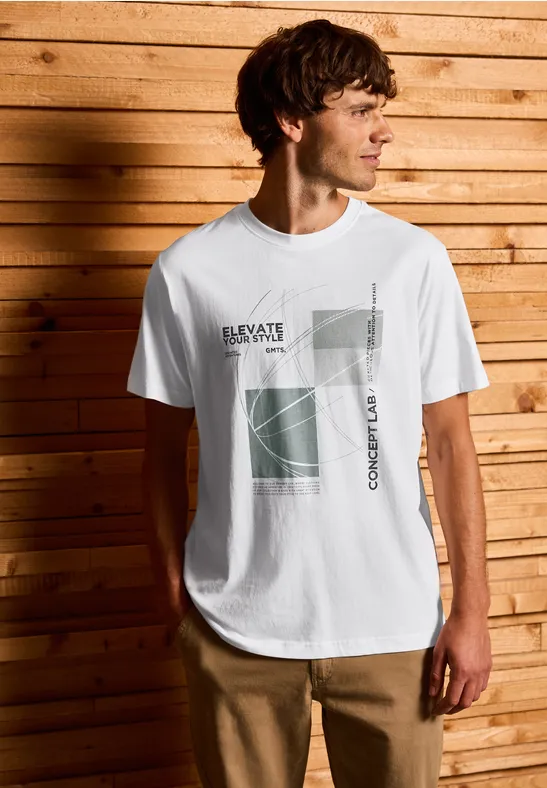 T-shirt à l'imprimé graphique bright white