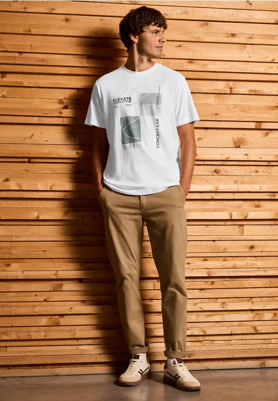 T-shirt à l'imprimé graphique bright white