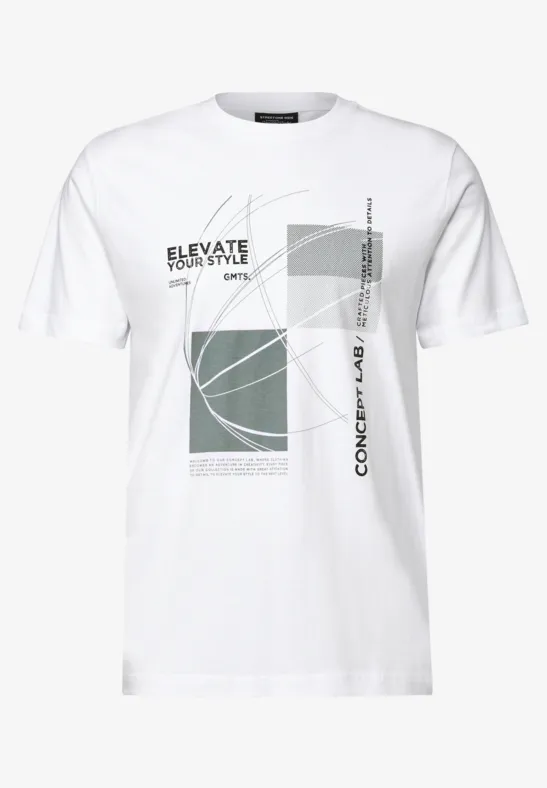 T-shirt à l'imprimé graphique bright white