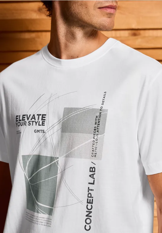 T-shirt à l'imprimé graphique bright white