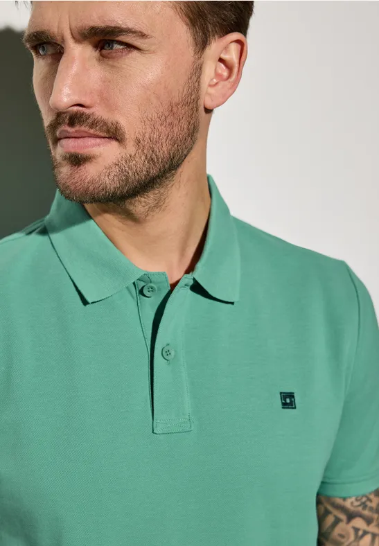 Polo piqué mint green