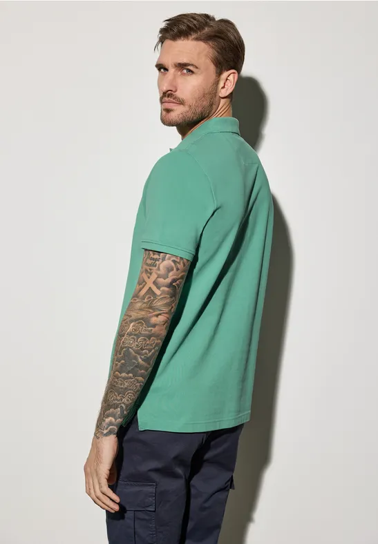 Polo piqué mint green