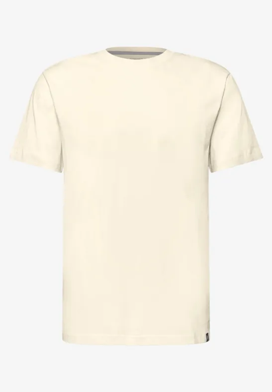 Basic Shirt in effen kleur arctic beige