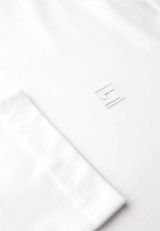 T-shirt à manches longues doux bright white